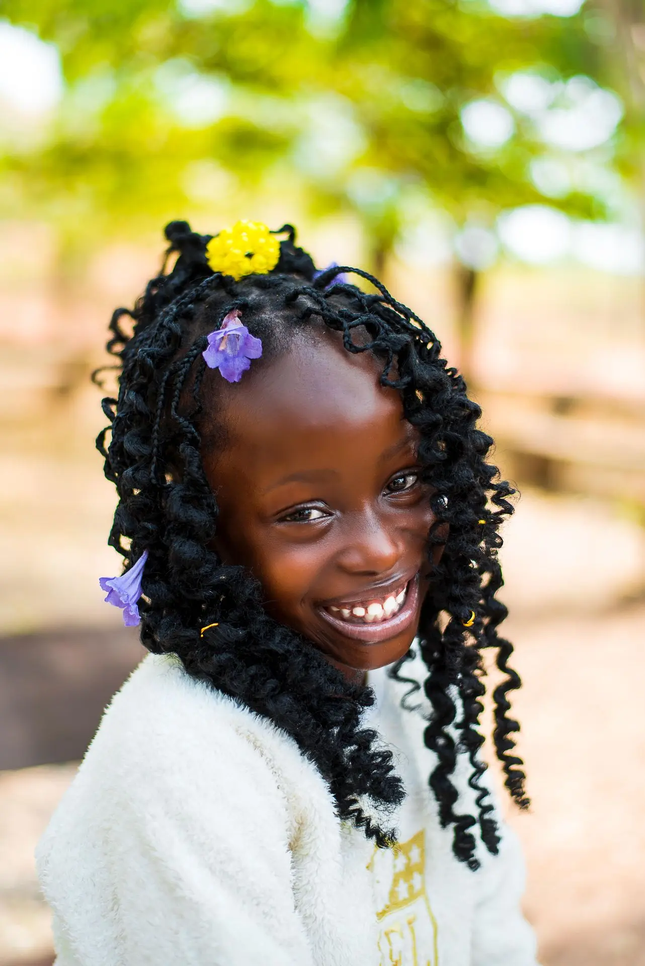 Young girl smiling